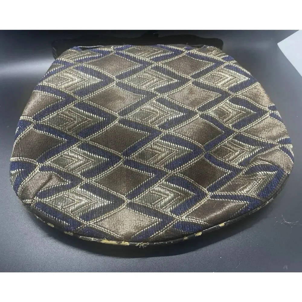 VTG 1960s Vietnamese Cloth Silk Embroidered Clutch Purse Handbag